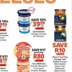 Cottage cheese at Checkers