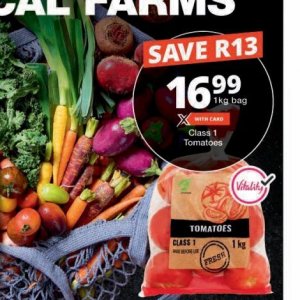 Tomatoes at Checkers