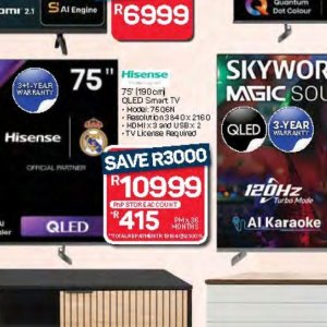 TV set at Pick n Pay Hyper