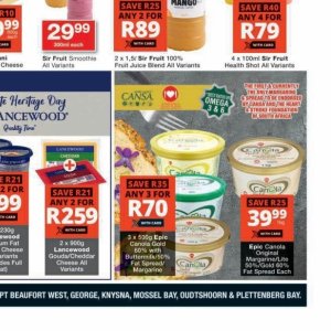 Margarine at Checkers