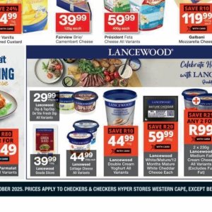 Cottage cheese at Checkers