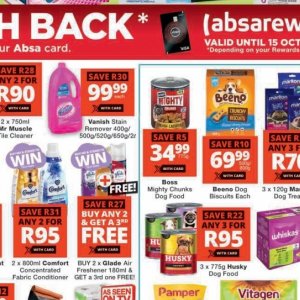 Stain remover at Checkers