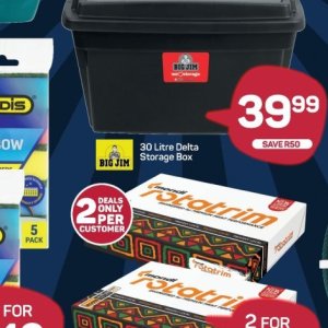 Storage box at Pick n Pay Hyper