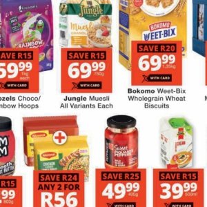 Muesli at Checkers