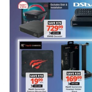 Digital TV decoder at Checkers Hyper