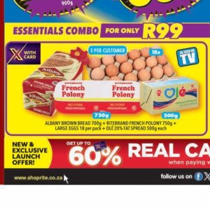 Bread at Shoprite