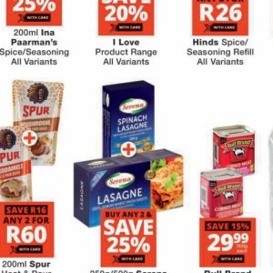 Lasagne at Checkers