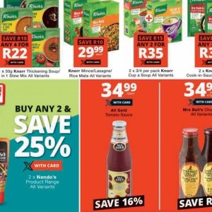Rice knorr  at Checkers
