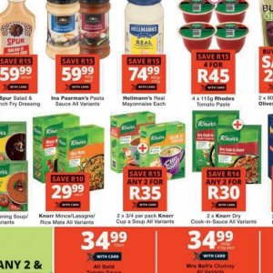 Pasta knorr  at Checkers