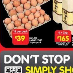 Eggs at Shoprite