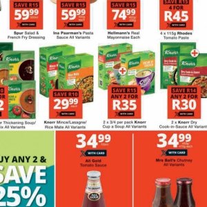 Rice knorr  at Checkers