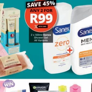 Shower gel at Checkers