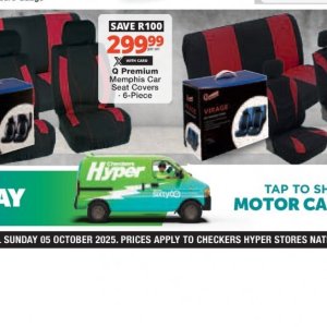 Seat cover at Checkers Hyper