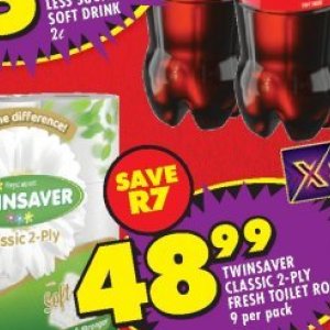 Toilet rolls at Shoprite