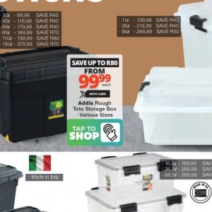 Storage box at Checkers Hyper