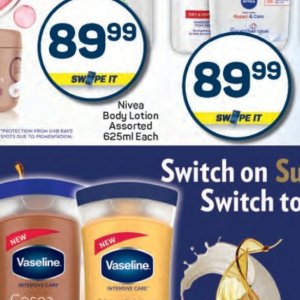 Body lotion nivea  at Pick n Pay Hyper