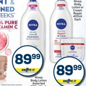 Body lotion nivea  at Pick n Pay Hyper