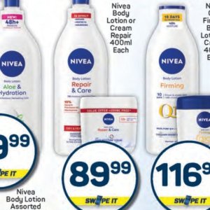 Body lotion nivea  at Pick n Pay Hyper