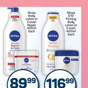 Body lotion nivea  at Pick n Pay Hyper