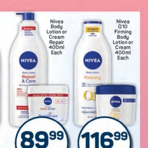 Body lotion nivea  at Pick n Pay Hyper