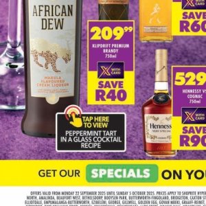 Liqueur at Shoprite