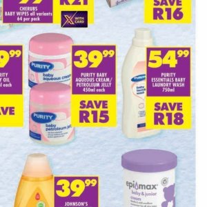 Petroleum jelly at Shoprite