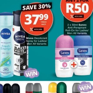 Deodorant nivea  at Checkers
