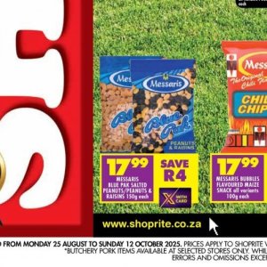 Raisins at Shoprite