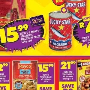 Pasta at Shoprite