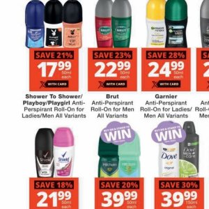 Shower at Checkers