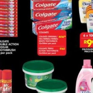 Toothpaste at Shoprite