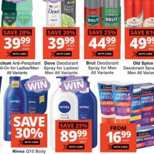 Deodorant nivea  at Checkers