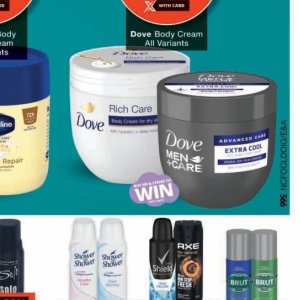 Body cream at Checkers