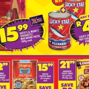 Pasta at Shoprite