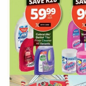 Floor cleaner at Checkers