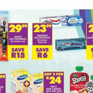 Toothpaste aquafresh  at Shoprite