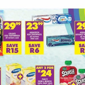 Toothpaste aquafresh  at Shoprite
