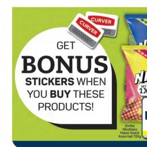 Stickers at Pick n Pay Hyper