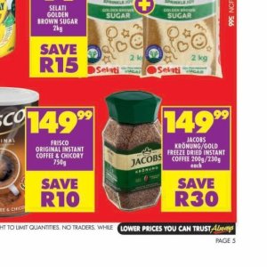 Coffee jacobs  at Shoprite