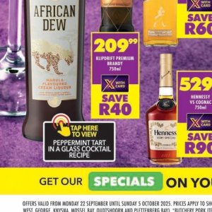 Liqueur at Shoprite