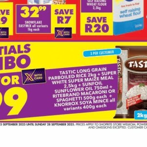 Sunflower oil at Shoprite