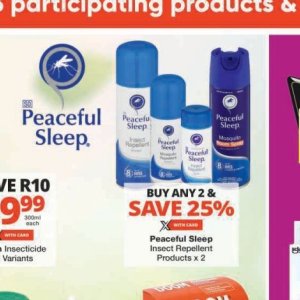 Insect repellent at Checkers