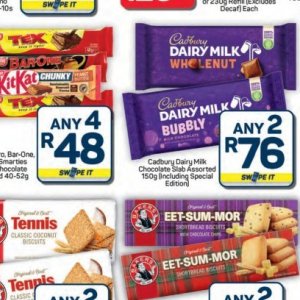 Chocolate at Pick n Pay Hyper