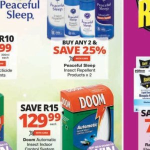 Insect repellent at Checkers