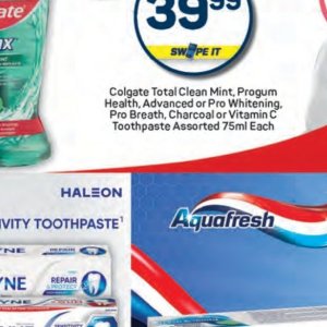 Toothpaste colgate  at Pick n Pay Hyper