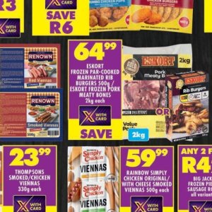 Burgers at Shoprite