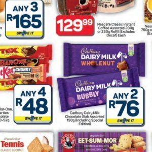 Chocolate at Pick n Pay Hyper