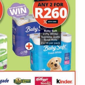 Toilet rolls at Checkers