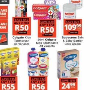 Toothpaste at Checkers