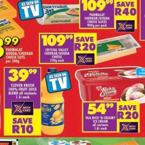Cheese at Shoprite